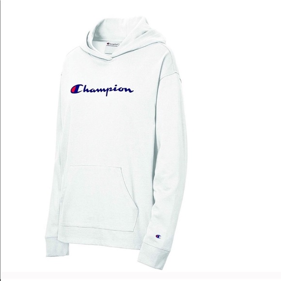 champion white womens hoodie